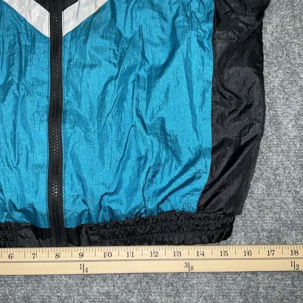 Sunterra Vintage Jacket Youth L Black Teal Purple Ski Outdoors Full Zip Pockets